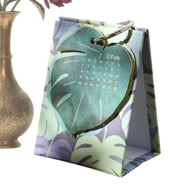 Imagem de Calendário de mesa 2026-2026 agenda tema folha pequeno memorando, calendário minúsculo | para homens mulheres mesa de escritório em casa, escola, sala de aula, quarto, mesa de trabalho