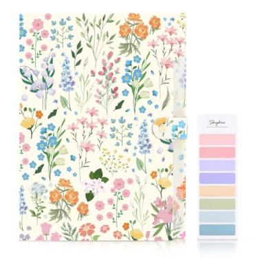 Imagem de SKYDUE Pasta de arquivo expansível com 5 bolsos, organizador de arquivos sanfonados, organizador portátil de documentos de recibos, pasta de arquivamento tamanho carta material de escritório escolar