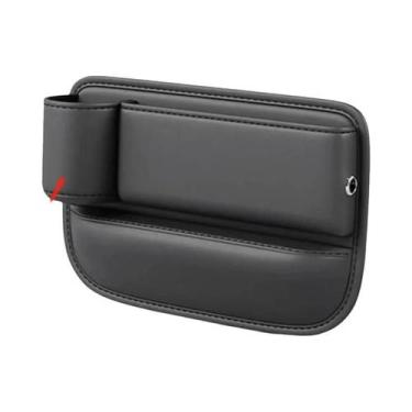 Imagem de Organizador De Copos Para Espaço Entre Os Assentos De Carro Em Couro U