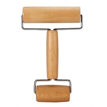 Imagem de Rolo, rolo de massa de madeira para pastelaria e padeiro de pizza, utensílios de cozinha (02)