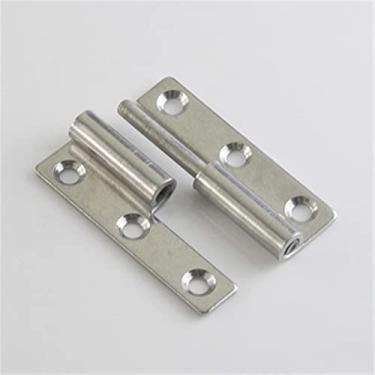 Imagem de Dobradiças 2 peças de aço inoxidável 304 dobradiça destacável banheiro cozinha armário porta dobrável plana aberta dobradiça armário elétrico (cor: 6.3 cm-r)