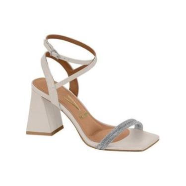 Imagem de SANDALIA FEMININA VIZZANO SALTO ALTO COM STRASS - 6464145-Feminino