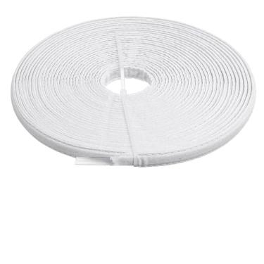 Imagem de 12 metros de barbatanas cobertas de algodão para costura, espartilho de 10 mm, barbatanas de plástico para festa de casamento, cordão de espartilho para vestidos de noiva, lingerie, chapéus, branco