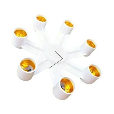 Imagem de Adaptador Divisor De Soquete Para Lâmpada E27 2 Em 1 3 Em 1 4 Em 1 5 E