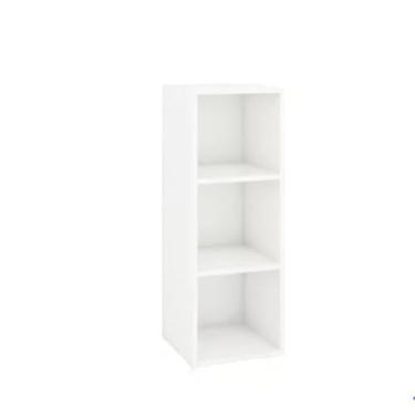 Imagem de Estante Multi-Uso com Três Prateleiras - Compatível e Prática para Livros, Decorações e Objetos, Ideal para Ambientes Domésticos