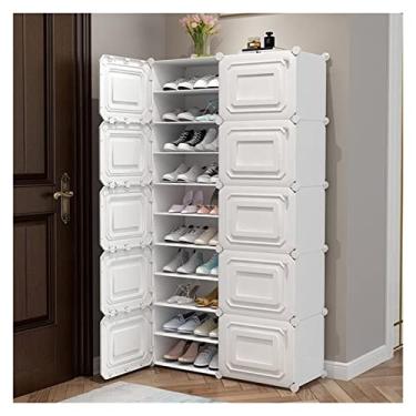 Imagem de Sapateira, sapateira, sapateira, várias camadas, guarda-roupa, guarda-roupa modular de plástico, organizador de armazenamento de cubos para pendurar roupas, armário modular para roupas, livro