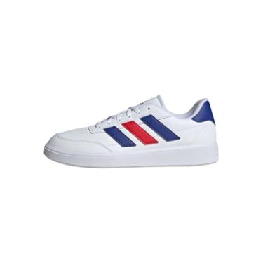 Imagem de adidas Tênis masculino Courtblock, Cloud White Cloud White Scarlet, 6.5 UK