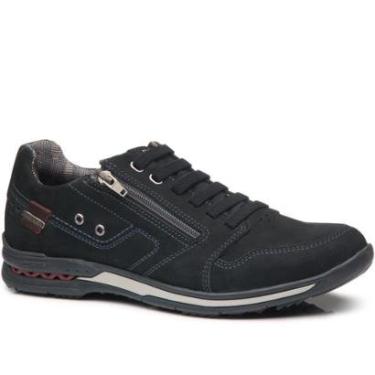 Imagem de Sapatênis Pegada Casual Couro Legitimo Amortecedor e Zíper-Masculino