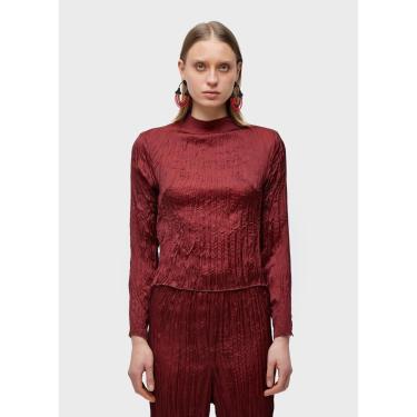 Imagem de Blusa gola wrinkled satin double OSKLEN-Feminino