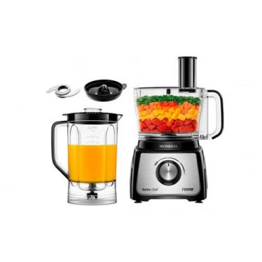 Imagem de Multi-processador de Alimentos Mondial 1000W Preto Turbo Chef MPN-02-B