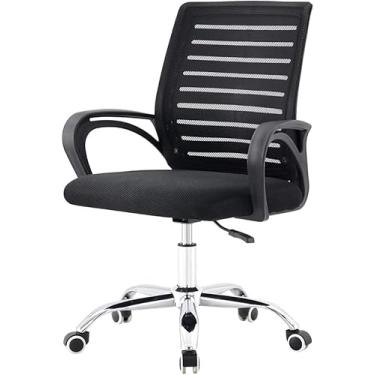 Imagem de Cadeira de Escritório Home Office Ergonômica Stoel Basis Confortável Giratória com Ajuste de Altura em Tecido Mesh