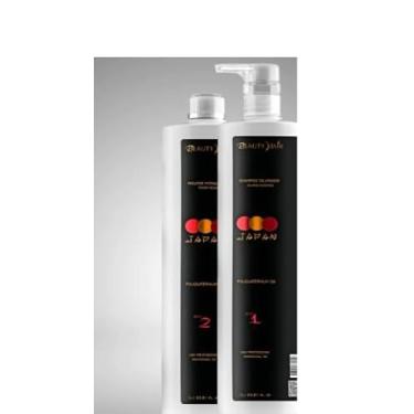 Imagem de Japan Alisamento – Kit Escova Progressiva Sem Formol para Cabelos Crespos - 1 litro cada produto - Original