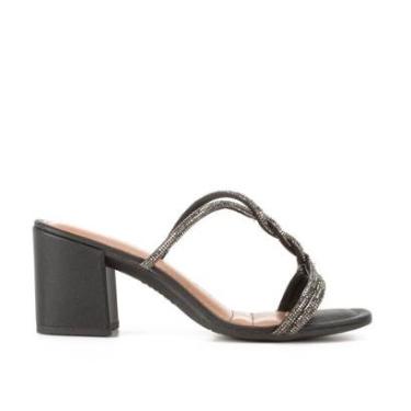 Imagem de Tamanco Dakota de Salto Bloco Com Brilhos Y6532-Feminino