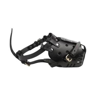 Imagem de Focinheira De Treinamento Em Couro Para Cães Pequenos E Grandes, Anti-