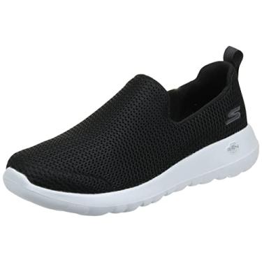 Imagem de Skechers Tênis de caminhada masculino Go Walk Max Athletic Slip-On, preto/branco, 42, Preto/branco, 10 X-Wide