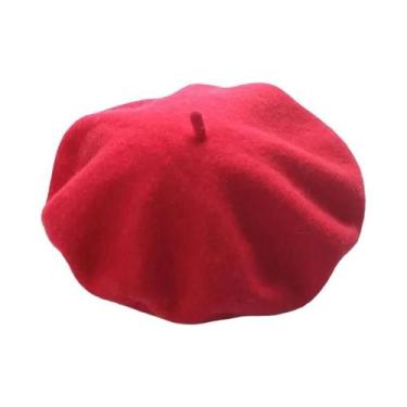 Imagem de Boina Feminina Vintage De Inverno, Chapéu Casual Quente De Outono Para