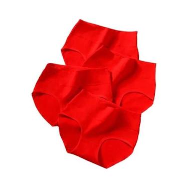Imagem de Conjunto De Calcinhas De Algodão De Cintura Alta Para Mulheres, Respir