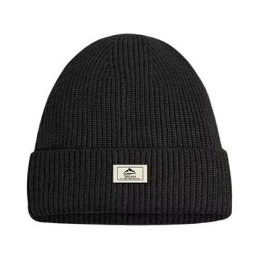 Imagem de Gorro De Inverno Tricotado Para Homens E Mulheres, Capuz Espesso E Que