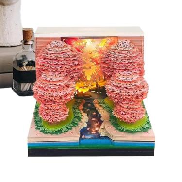 Imagem de Calendário de mesa 3D – Agenda semanal 2026, blocos de anotações decorativos para apartamento, casa, escritório, hotel, Natal, Ação de Graças