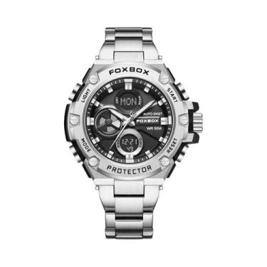 Imagem de Relógio Masculino De Luxo À Prova d'Água Militar Em Aço Quartz LIGE Mo