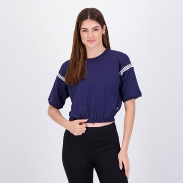 Imagem de Cropped Fila Chevron Letter Feminino Marinho, M