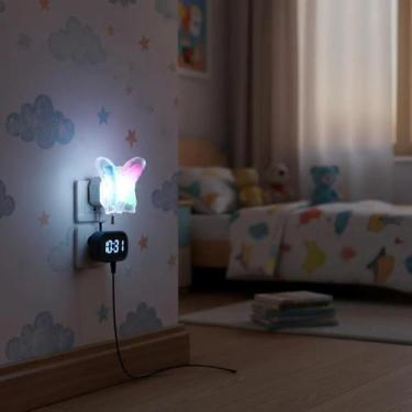 Imagem de Abajur Luminária De Tomada BORBOLETA Bivolt - arthouse