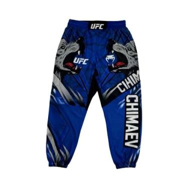 Imagem de Shorts De Boxe UFC Azul De Secagem Rápida E Respirável Para Homens E M