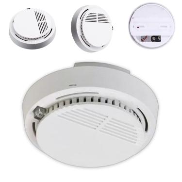 Imagem de Detector De Incendio Alarme Fogo Fumaca Sensor Fotoeletrico Seguranca Casa Empresarial Comercial Protecao Do Lar