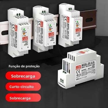 Imagem de Fonte De Alimentação Chaveada CC 110V 220V Para 5V 12V 24V Para Fita L