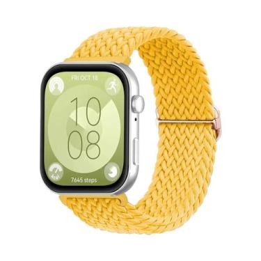 Imagem de Pulseira Trançada De Nylon Para Huawei Watch Fit 3 2 1, Faixa Solo Loo
