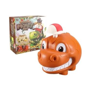 Imagem de Jogo De Tabuleiro Interativo Dinossauro Para Crianças: Cofrinho E Bata