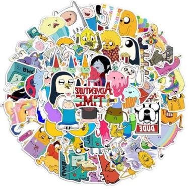 Imagem de Pacote de adesivos Adventures Time with Finns and Jakes Anime - Yiweis