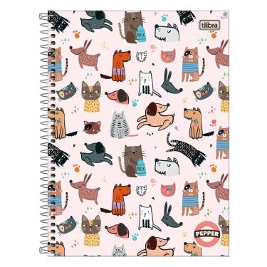 Imagem de Caderno Universitário Tilibra Pepper Feminino 10 Matérias 160 Folhas