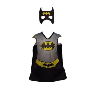 Imagem de Fantasia Roupa Infantil Batgirl Com Máscara - Fashion Style Infinity, 