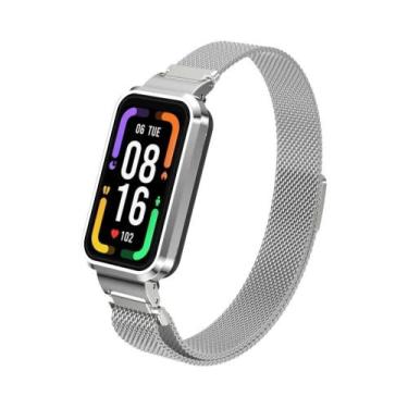 Imagem de Pulseira Magnética De Metal Redmi Band pro Milan Com Proteção Em Peça 