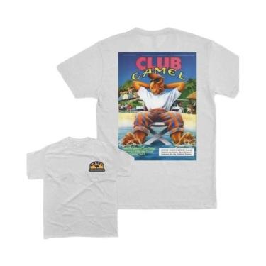 Imagem de Camiseta Unissex Oversized Retrô De Algodão Com Estampa De Carro E Cig