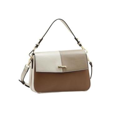 Imagem de Bolsa Média Patchwork Classico - Alça de Mão - Chenson 3485678 - Natur