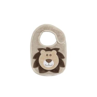 Imagem de Babador laço bebê power sec animado, Leao bege, 20X31