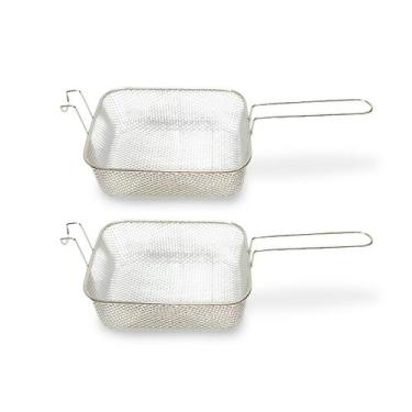 Imagem de Kit 2 Cestos de Fritura Premium Retangular G 5 Litros Fryer Max