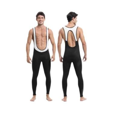 Imagem de Calças De Ciclismo Masculinas Para Inverno Com Almofada De Absorção De