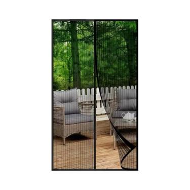 Imagem de Cortina Magnética Para Porta 38x82in Anti-Mosquito Com Fechamento Auto