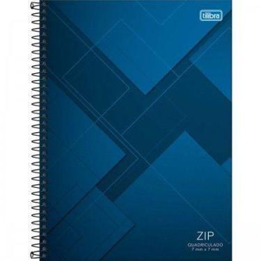 Imagem de Caderno Espiral Univ. Quadriculado 7x7 Capa Dura 96 Fls ZIP Tilibra