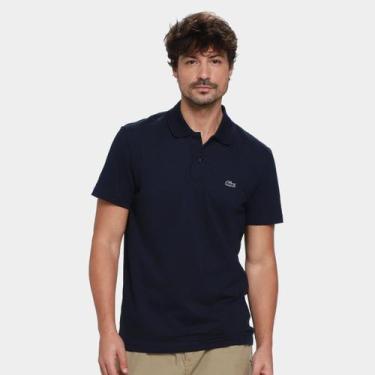 Imagem de Camisa Polo Lacoste Regular Masculina, Marinho, P