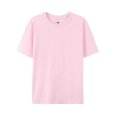 Imagem de Camisetas Femininas 100% Algodão, Sólidas E Esportivas, Manga Curta, B