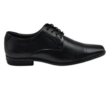 Imagem de Sapato Social Masculino De Couro Ferracini 4085 Cor:PretoTamanho:41, P