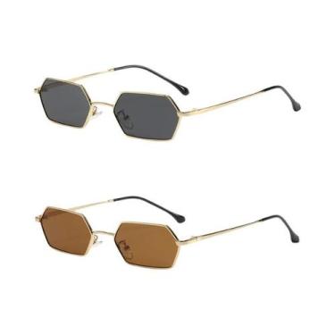 Imagem de Óculos De Sol Retrô Quadrados Para Ciclismo Feminino, 2 Peças, Armação