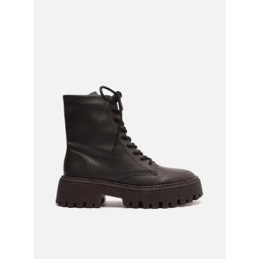 Imagem de BOTA COTURNO PRETO CANO MÉDIO SOLA TRATORADA A 11843 0028 0001 AREZZO-Feminino