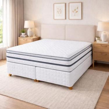 Imagem de Colchão Royal Blue 32cm Pillow Top Super - Soft Pluma, King 193x203