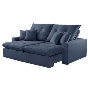 Imagem de Sofá Retrátil e Reclinável Império 210cm Braço 25cm Meu Sofá Online, A