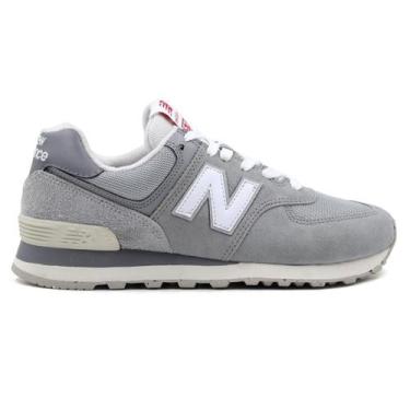 Imagem de Tênis New Balance 574v2 Unissex, 38, Cinza, Branco